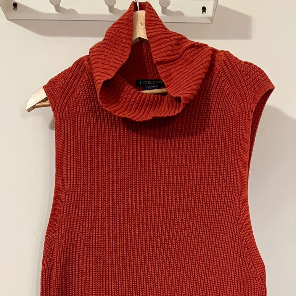 PENDLETON Mock Neck Tunic Sweater, Size XL
